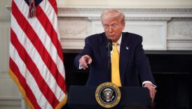 President Donald Trump at the White House on Friday